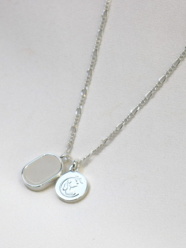 Moonstone Necklace in Silver NECKLACES LOVE LUNAMEI 