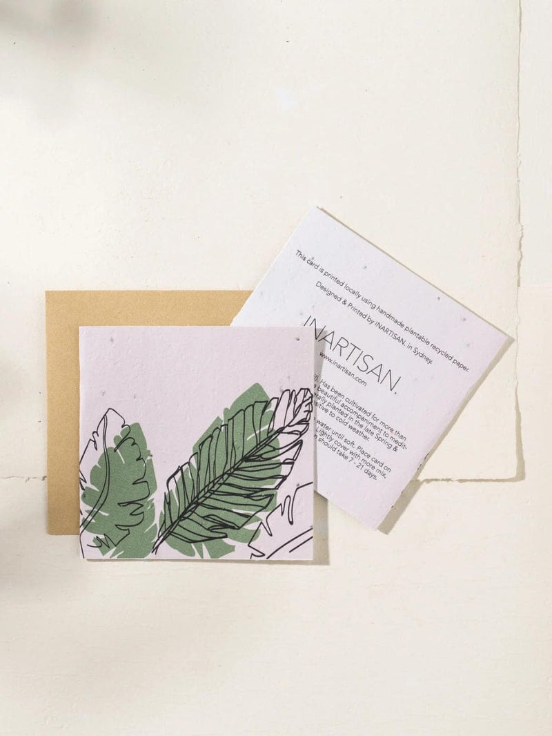 Plantable Card - Palms CARDS INARTISAN 