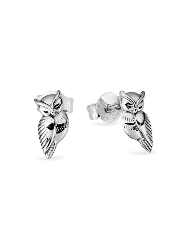 Wise Owl Studs - Silver EARRINGS MIDSUMMER STAR 