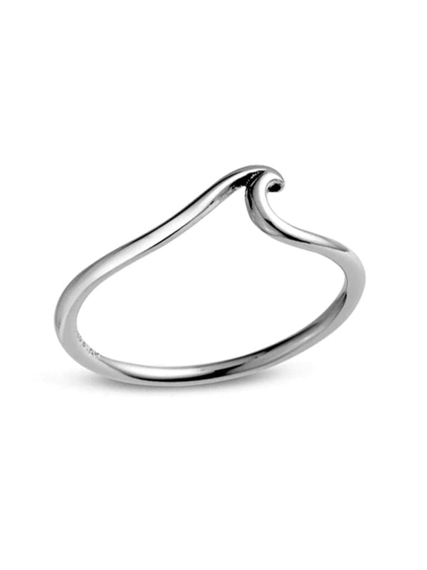 Dainty Ocean Ripple Ring - Silver RINGS MIDSUMMER STAR 