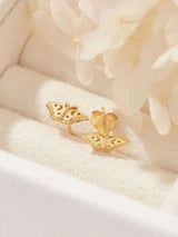 Celestial Moth Studs - Gold EARINGS MIDSUMMER STAR 