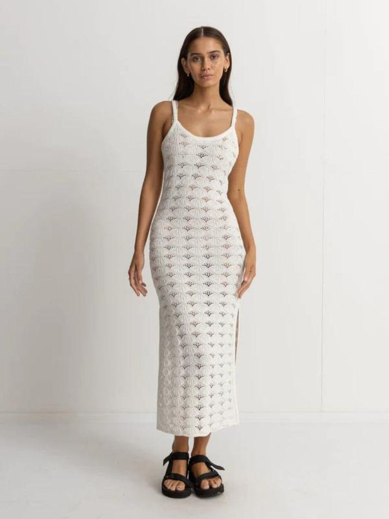 Marketta Knit Midi Dress - Cream DRESSES RHYTHM 
