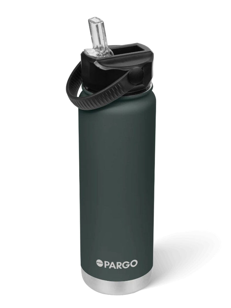 750ml - Insulated Sports Bottle w/ Straw Lid - BBQ Charcoal DRINK BOTTLE PROJECT PARGO 