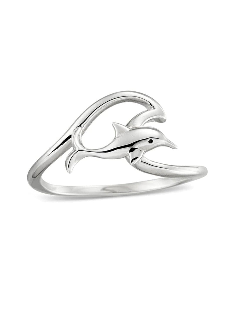 Gliding Dolphin Ring - Silver RINGS MIDSUMMER STAR 