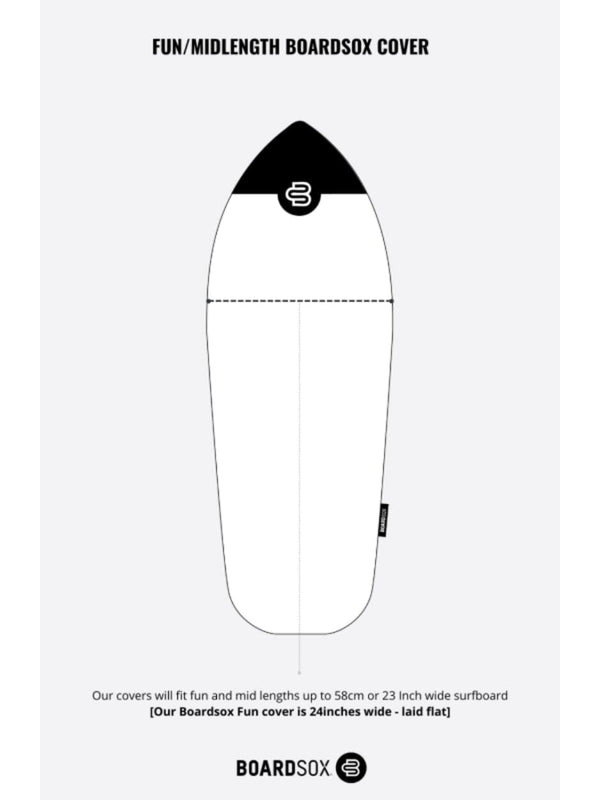 Honu RPET Recycled Boardsox Fun/Hybrid Surfboard Cover SURFBOARD COVER BOARDSOX 