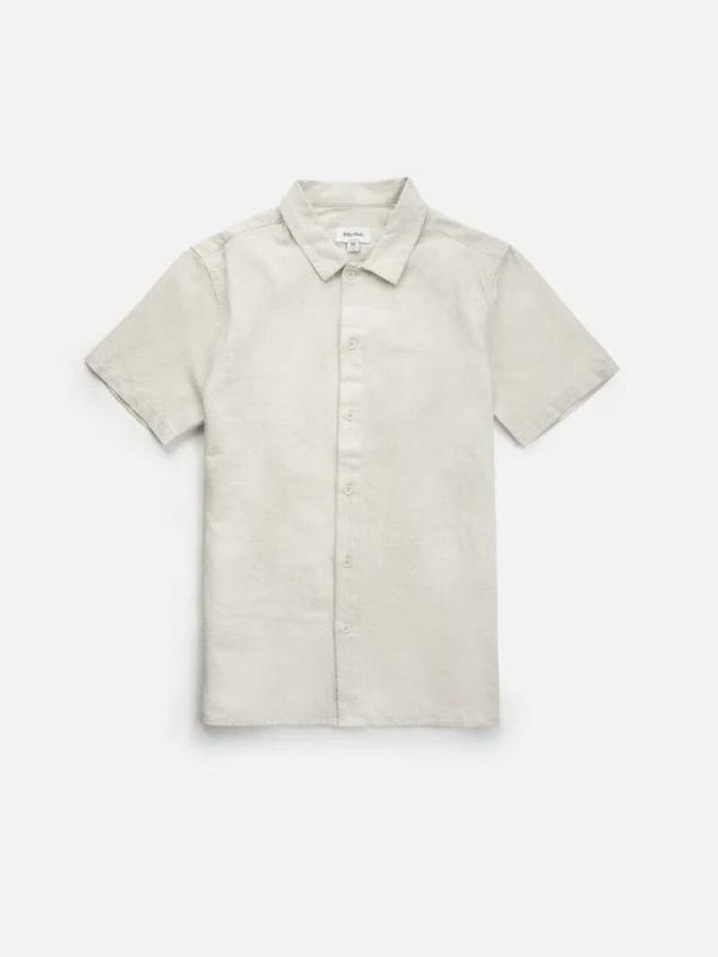 Classic Linen SS Shirt - Sand BUTTON UP RHYTHM 