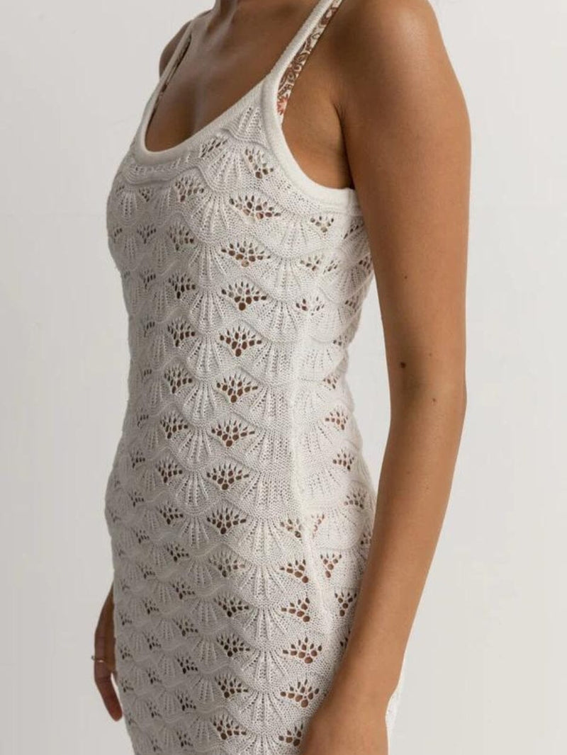 Marketta Knit Midi Dress - Cream DRESSES RHYTHM 