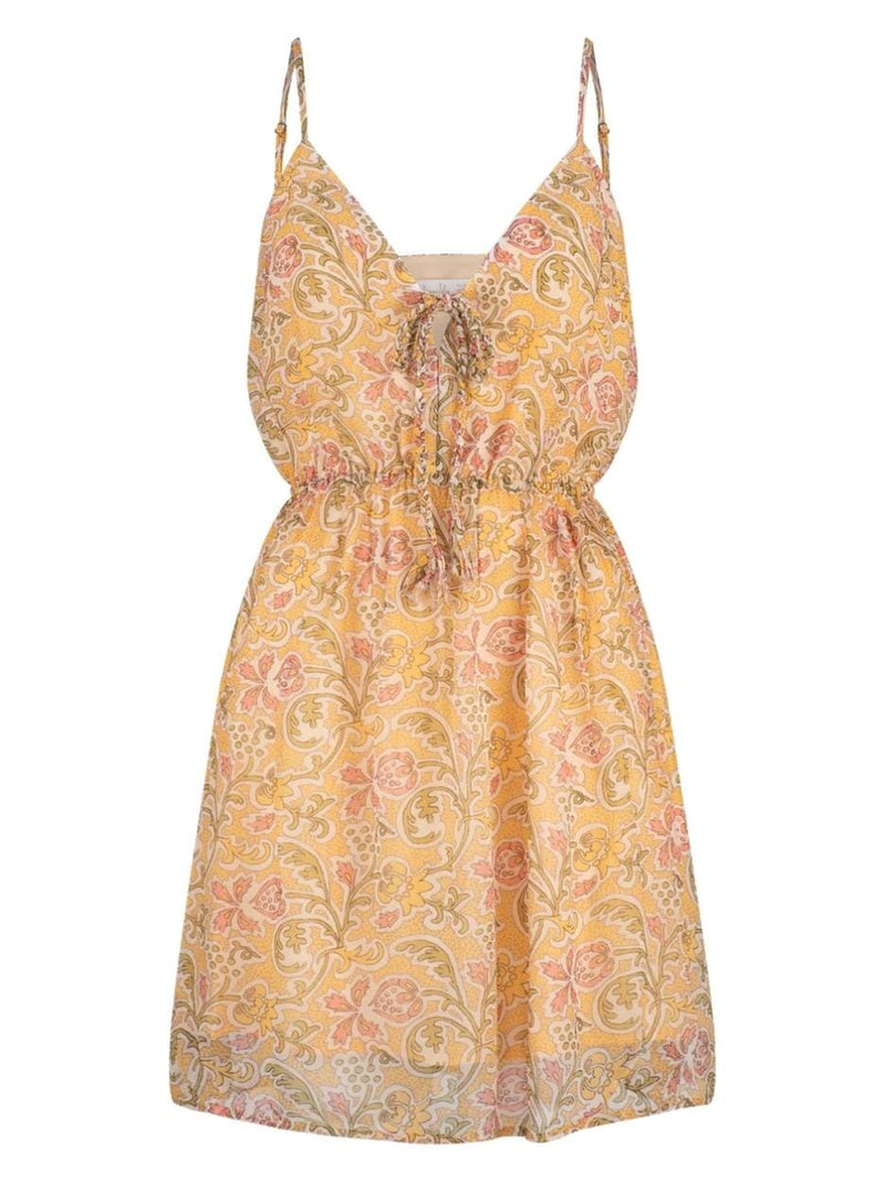 Genevieve Audrey Mini Dress - Lemon Blossom DRESSES TIGERLILY 