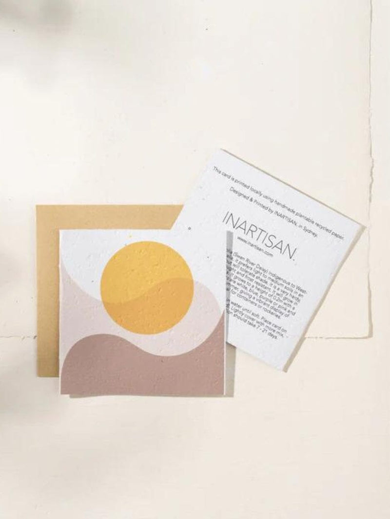 Plantable Card - Sunrise Waves CARDS INARTISAN 