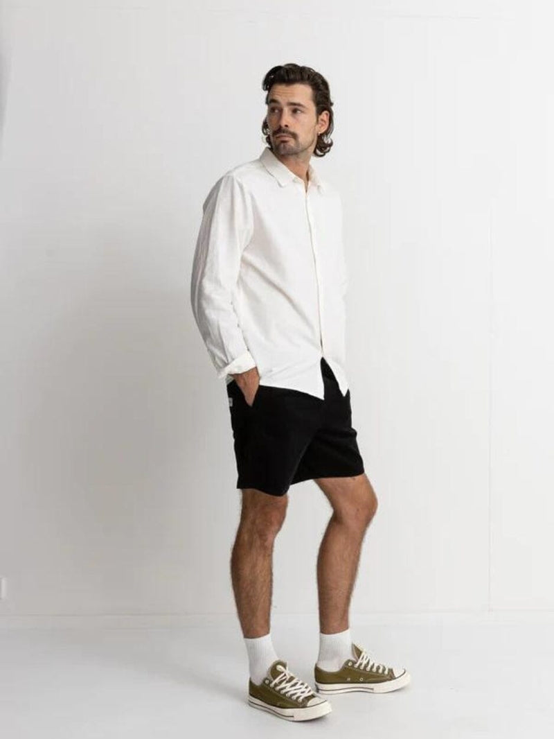 Classic Linen Ls Shirt - White BUTTON UP RHYTHM 