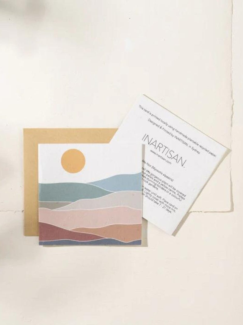 Plantable Card - Mountain Ranges CARDS INARTISAN 