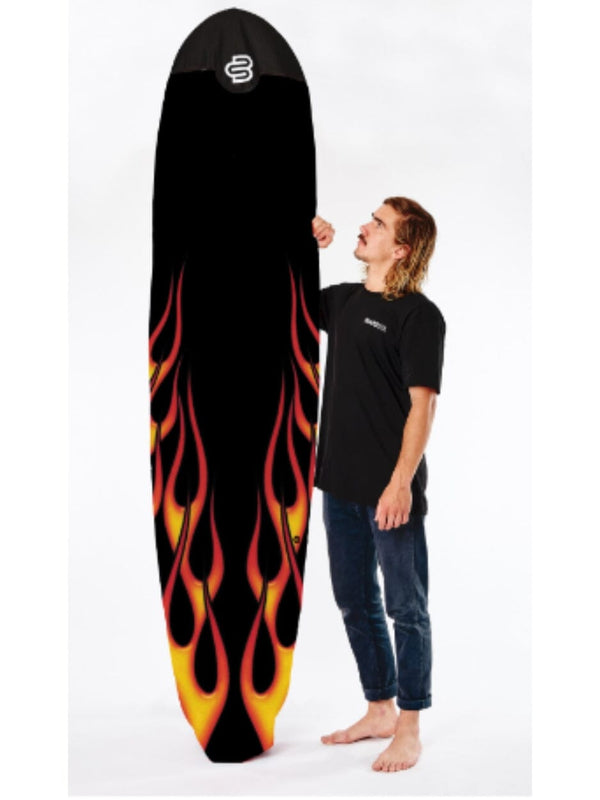 Flames Reclycled Long Board Surf Board Cover SURFBOARD COVER BOARDSOX 