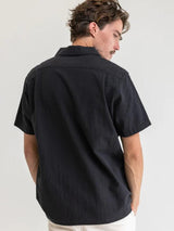 Classic Linen SS Shirt - Vintage Black BUTTON UP RHYTHM 