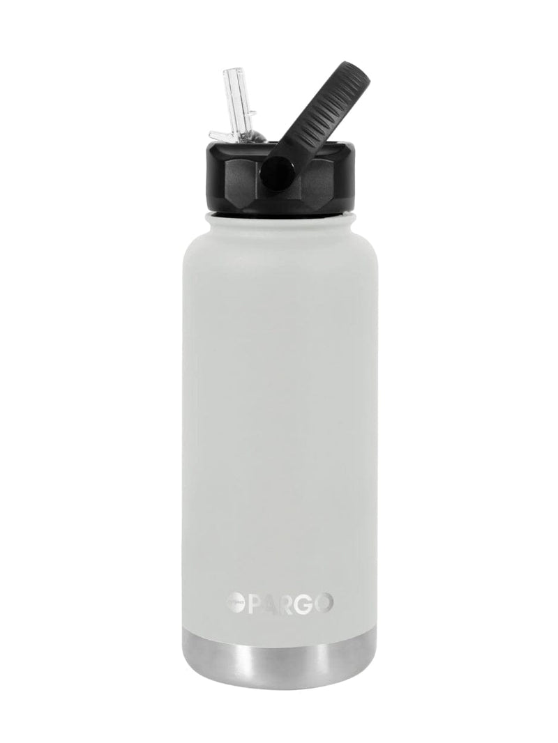950ml Insulated Sports Bottle w/ Straw Lid - White TUMBLER PROJECT PARGO 